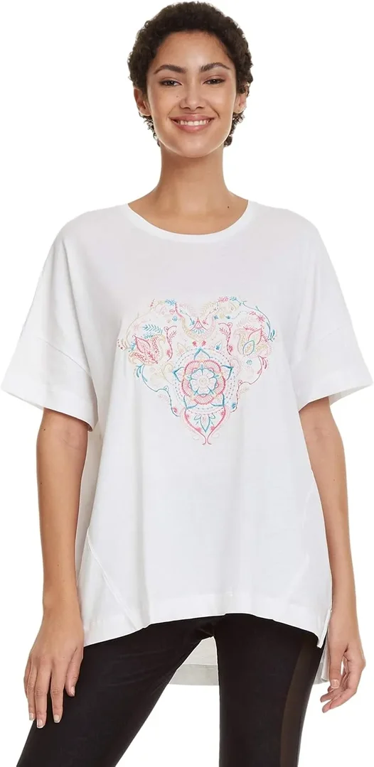 Desigual T-Shirt Co Hindi Dancer Gr. L 19SOTK12-1000/L