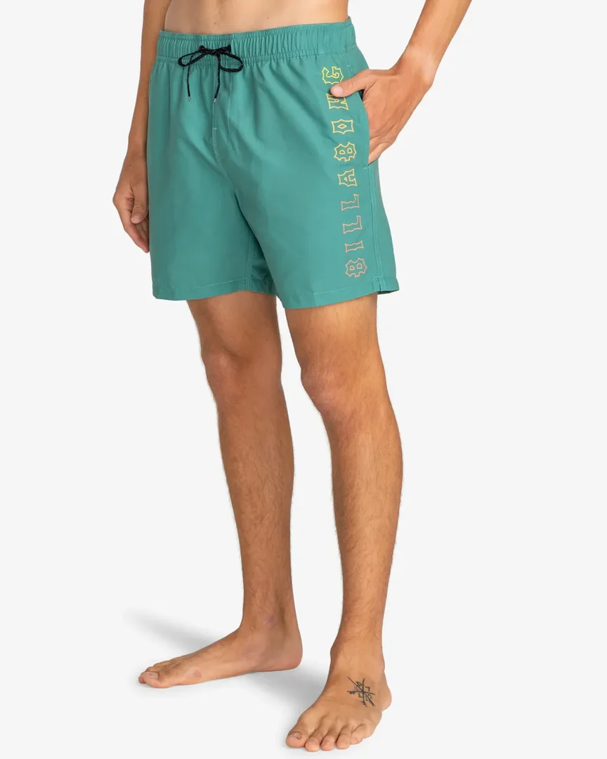 Billabong Badehose All Day Heritage Layback 16" für Männer Jade Stone GR. L