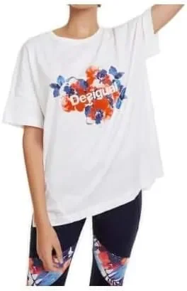 Desigual T-Shirt Co Camo Flower Gr. M 19SOTK14-1000/M