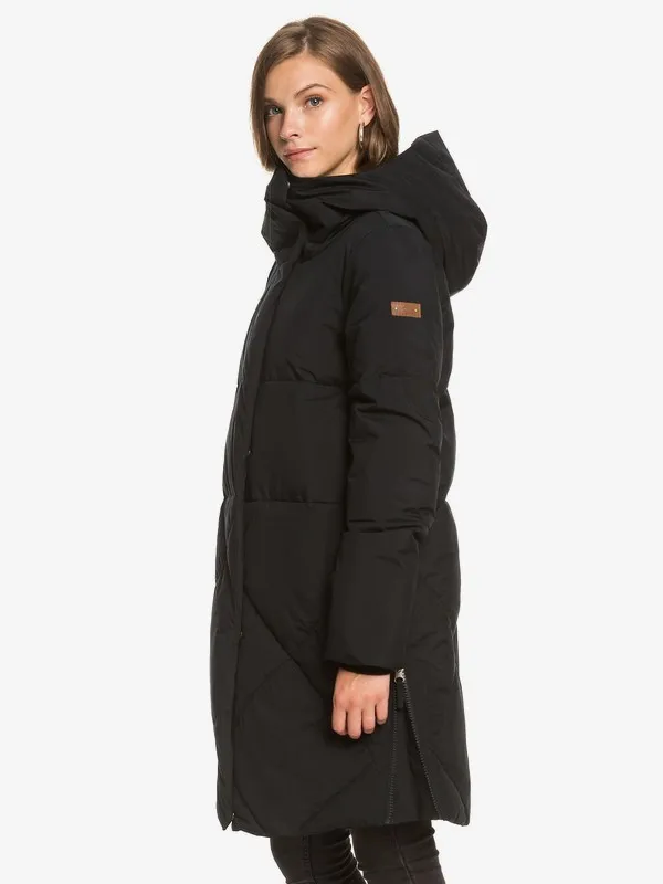 ROXY Abbie - Wasserdichte, länger geschnittene Jacke für Frauen GR. L