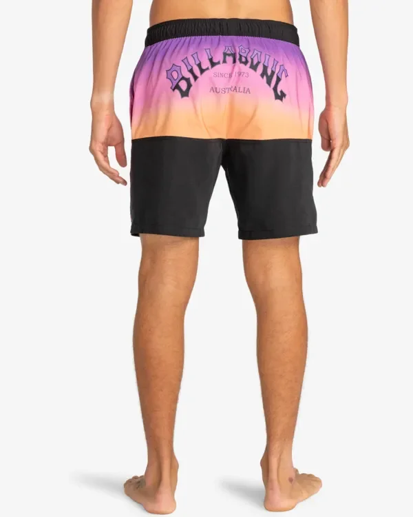 Billabong Badehose Fifty 50 Layback 17.5" für Männer Schwarz Lila