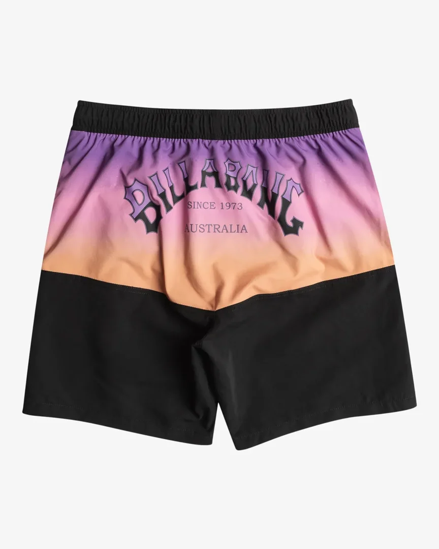 Billabong Badehose Fifty 50 Layback 17.5" für Männer Schwarz Lila