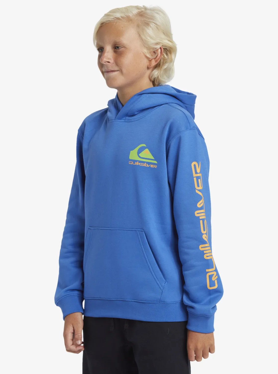 Quiksilver Logo - Kapuzenpulli für Jungen 8 - 16 Blau GR. M