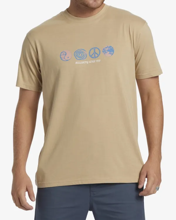 Billabong_T-Shirt_Herren_Hellbraun_GR._L