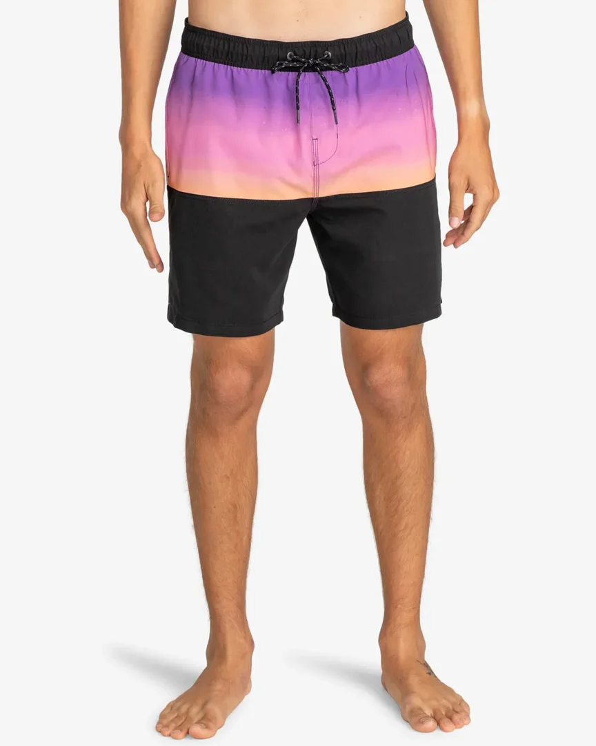 Billabong Badehose Fifty 50 Layback 17.5" für Männer Schwarz Lila