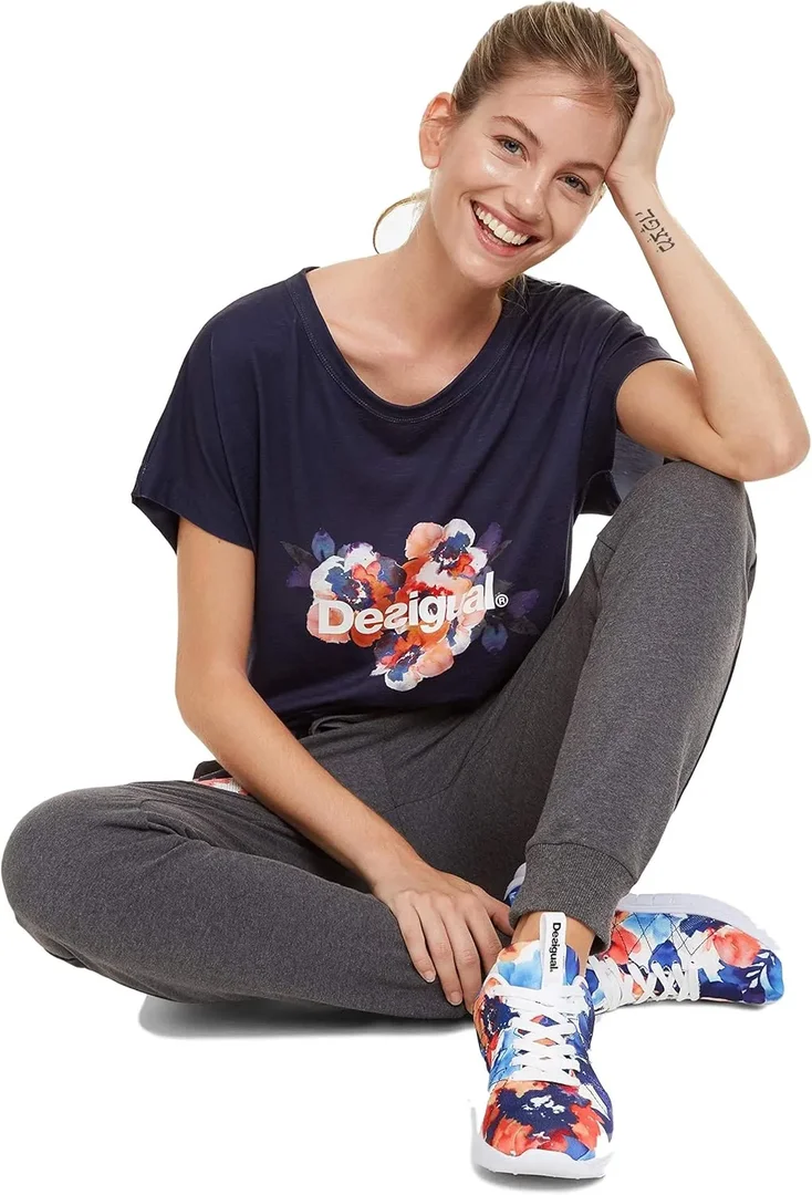 Desigual T-Shirt Co Camo Flower Gr. M 19SOTK14-1000/M
