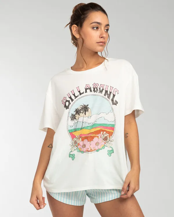 Billabong_T-Shirt_Damen_Weiß_GR._L
