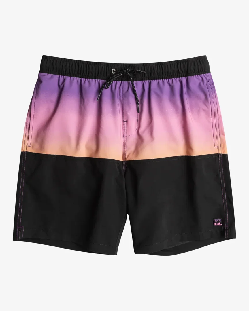 Billabong Badehose Fifty 50 Layback 17.5" für Männer Schwarz Lila