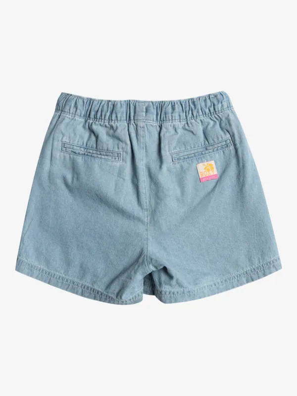 ROXY Call On Me - Denim-Shorts für Mädchen 4-16 GR. L