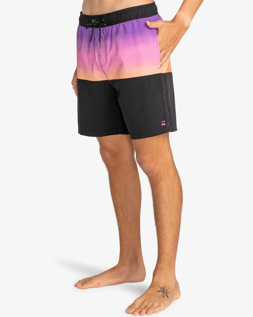 Billabong Badehose Fifty 50 Layback 17.5" für Männer Schwarz Lila